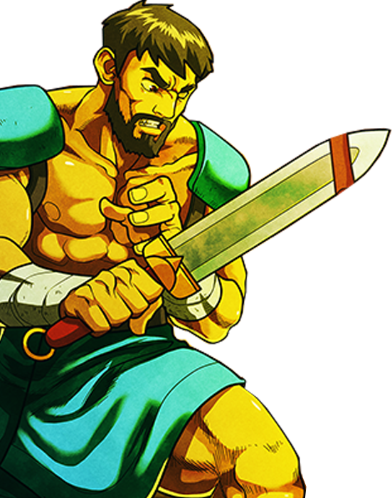 game swords and sandals spartacus hero left