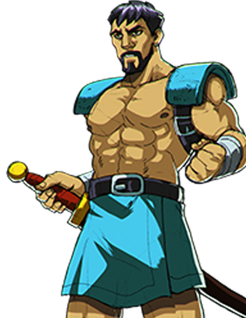 game swords and sandals spartacus hero right